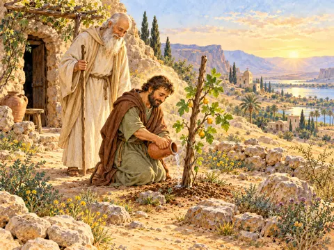 Abba Juan el Pequeño y el bastón seco