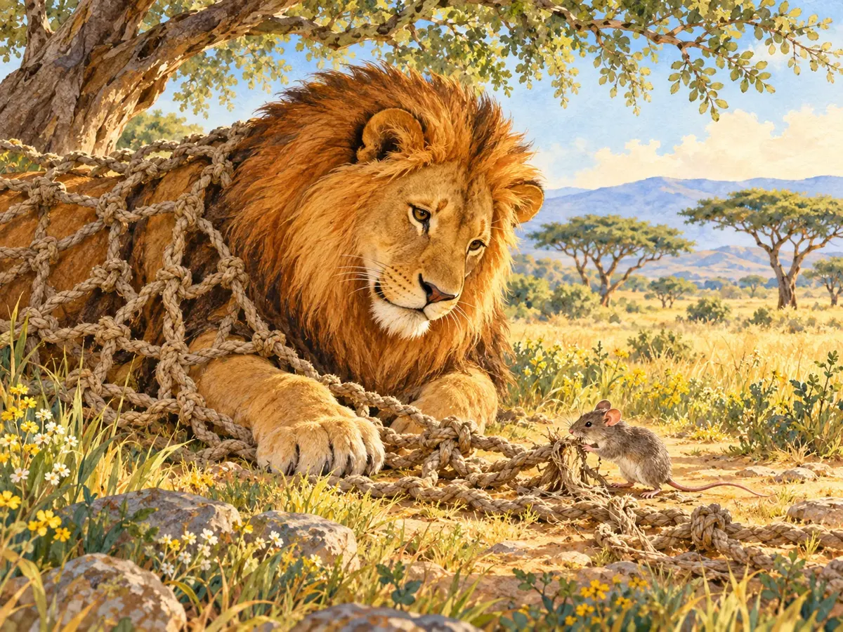 El león y el ratoncito