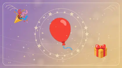 Globos y confeti