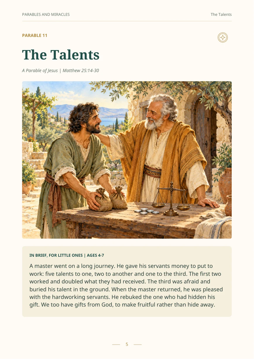 The Parables and Miracles of Jesus · 4