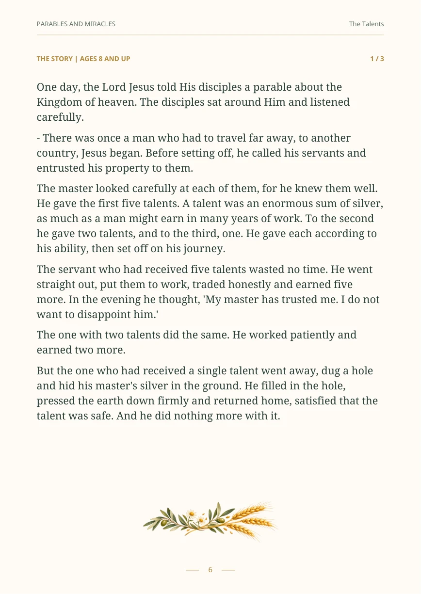 The Parables and Miracles of Jesus · 5