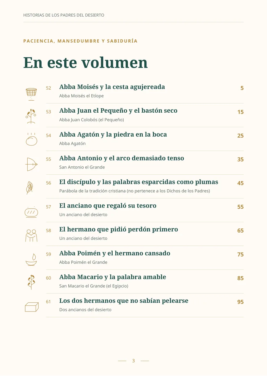Historias de los Padres del Desierto · 2