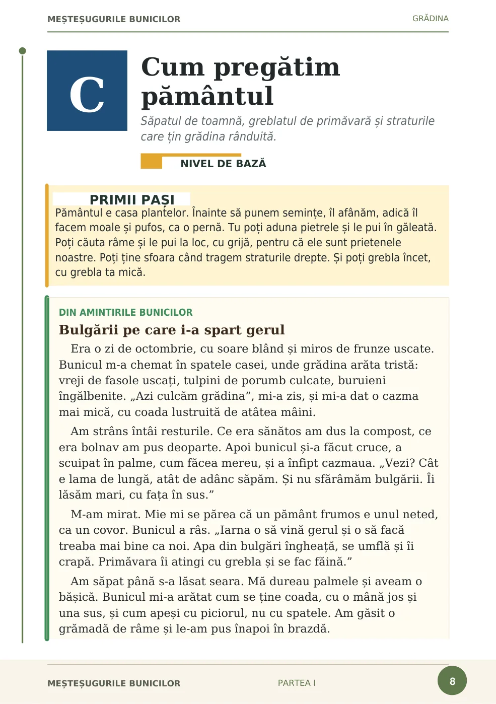 Pagina 8 din Rânduiala gospodăriei