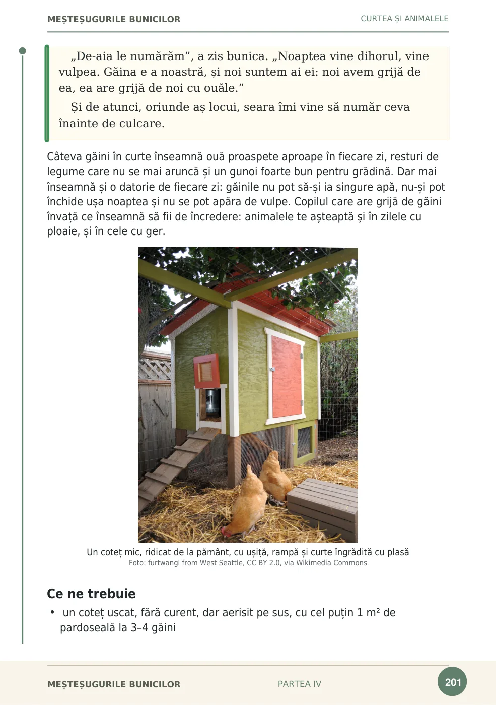 Pagina 201 din Rânduiala gospodăriei