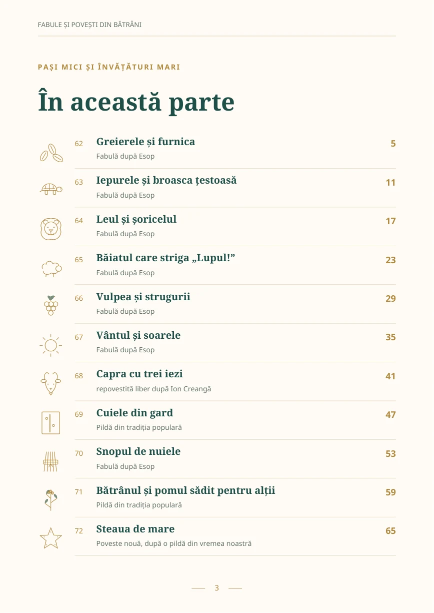 Fabule și povești din bătrâni · 2
