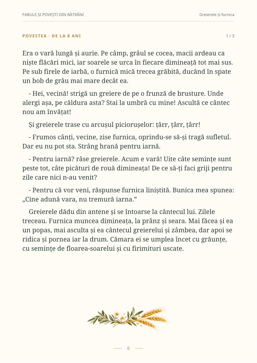 Fabule și povești din bătrâni · 5
